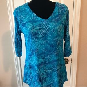 Summery gauze tunic top